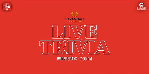 Weekly Live Trivia at Savannah Taphouse - Savannah