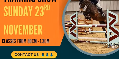 Indoor Show Jumping Training Show \/ Classes From 80-1.30m