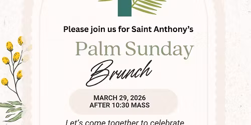 Palm Sunday Brunch at St. Anthony's Maronite Catholic Church, Springfield