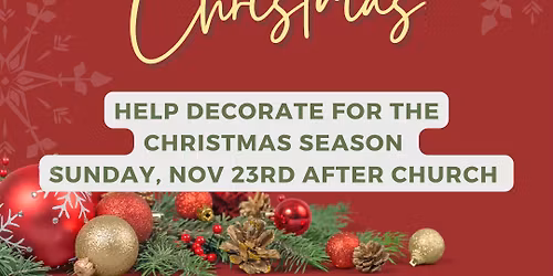 Decorate For Christmas