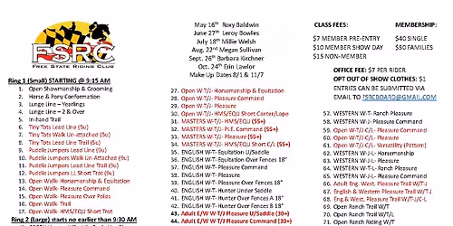 Open Horse & Pony Show