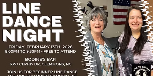FREE Line Dancing - Bodine\u2019s Bar