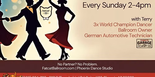 Ballroom After Noon | Sunday at 2PM | Fatcat Ballroom - Phoenix Dance Studio