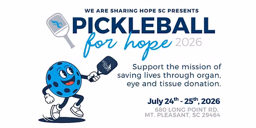 Pickleball for Hope 2026 - We Are Sharing Hope SC
