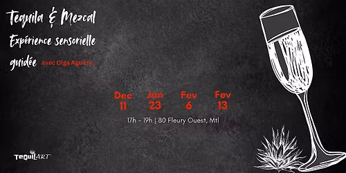 Tequila et Mezcal \u2013 Exp\u00e9rience sensorielle guid\u00e9e