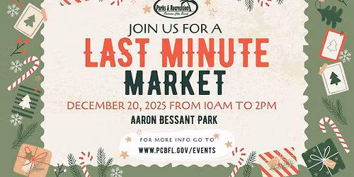 Last Minute Marker (Winter Farmers Market) at Aaron Bessant Park