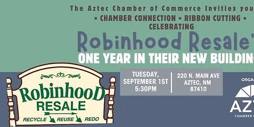 Chamber Connection + Ribbon Cutting Celebration: Robinhood Resale