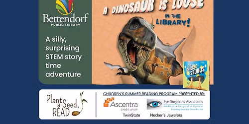 A Dinosaur is Loose in the Library! Author Visit with Kelly Crull