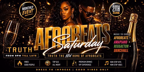 AFROBEATS SATURDAY LAUNCH \ud83d\ude80