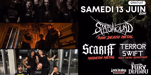 STABWOUND \/ SCARIFF \/ TERROR SWIFT \/\/ Le Fury D\u00e9fendu