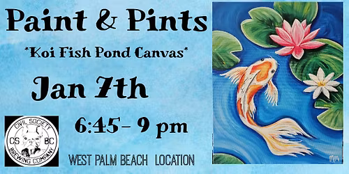 Koi Fish Paint Night