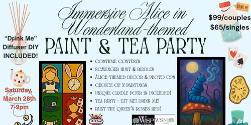 Immersive Alice in Wonderland Paint & Tea Party: Lit-Erary Event!
