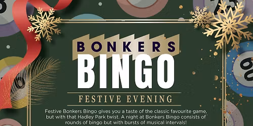 Festive Bonkers Bingo - Wednesday 17th December 