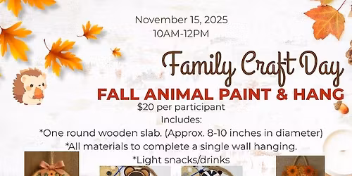 Fall Animal Paint & Hang