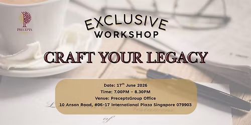 (English) Craft Your Legacy Workshop
