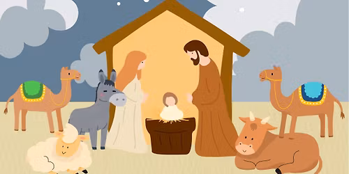 Live Nativity (with live animals) in Old Town Bluffton