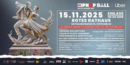 1. HipHop Ball pr\u00e4sentiert von Uber @RotesRathaus Berlin