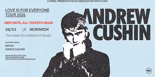 Andrew Cushin live at The Adrian Flux Waterfront Studio | Norwich