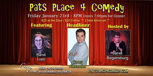 Corey Alexander Headlines at Costa Verde 1\/23\/2026