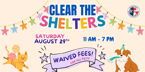 Clear the Shelters at San Marcos Regional Animal Shelter