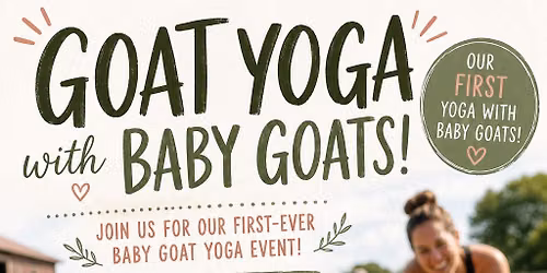 Goat Yoga at Family Farm & Home with BABY GOATS! \ud83d\udc10
