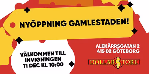 V\u00e4lkommen p\u00e5 inflyttningsfest i Gamlestaden 11:e december \ud83e\udd73\ud83d\udca5