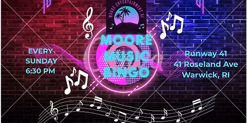 Moore Music Bingo At Runway 41