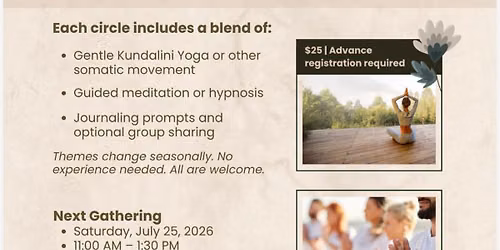 July Sacred Integration Circle