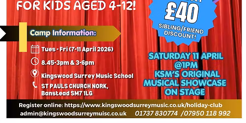 Easter Holiday Workshop & Show!