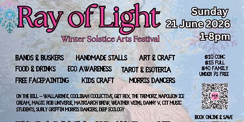 Ray of Light 2026 - Winter Solstice Arts Festival