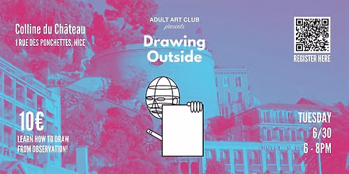 Observational Sketching Class at Colline du Ch\u00e2teau