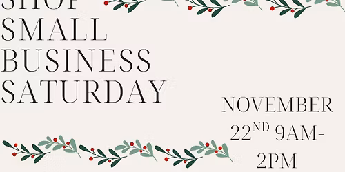 Shop Small Business Saturday 
