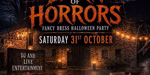\u2018Barn of horrors\u2019 - Halloween party & disco at Park Hill Barn Barrowford 