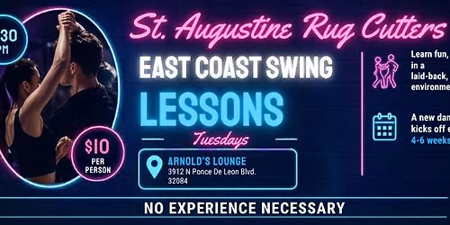 St Augustine Rug Cutters presents East Coast Swing Lessons