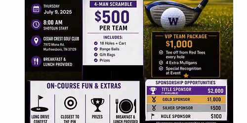 Watertown Football Golf Scramble Fundraiser 