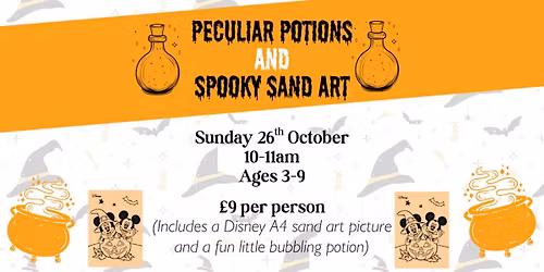 Halloween Peculiar Potions and Spooky Sand Art