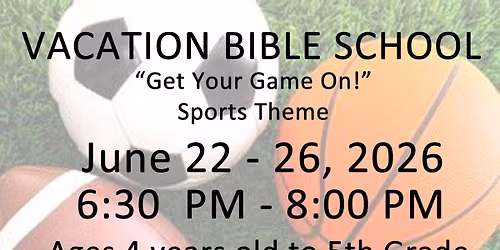Vacation Bible School 2026