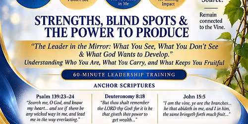 Strengths, Blind Spots & The Power to Produce