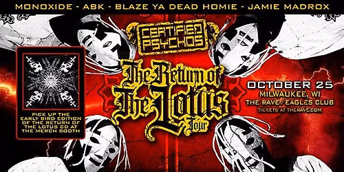 Twiztid - Certified Psychos "The Return of the Lotus" Tour