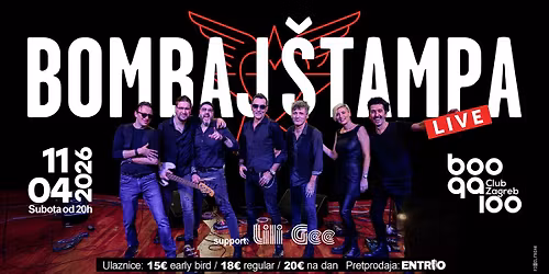 BOMBAJ \u0160TAMPA Live - 11.04.2026.