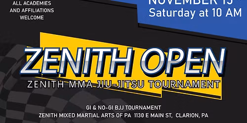 Zenith MMA Zenith Open