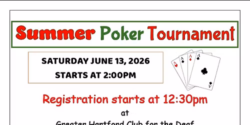 GHCD Summer Poker 