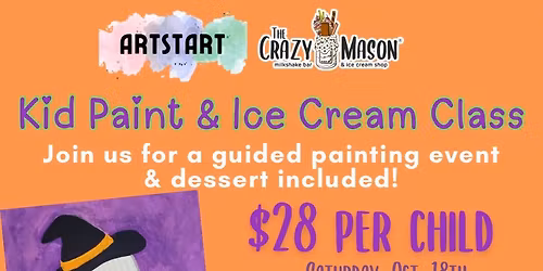 Kid Paint & Ice Cream Class