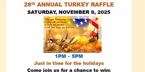 28th Annual S.A.L. Turkey Raffle