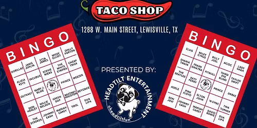 Music Bingo Wednesdays at Fuzzy\u2019s Taco Shop \u2013 Lewisville