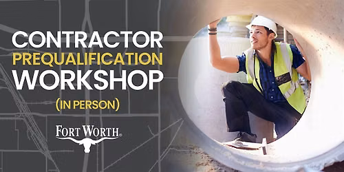 Contractor Prequalification Workshop (In-Person)