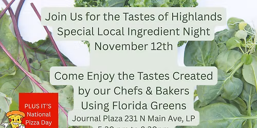 Tastes of Highlands Local Ingredient Night - Florida Greens