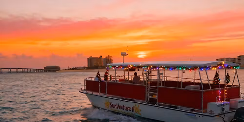 Destin Harbor Sunset, Dolphin, & Holiday Lights Cruise