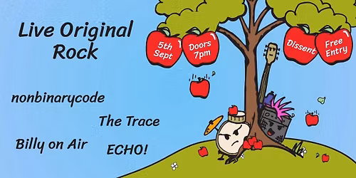 Saturday 5th September at Dissent 
