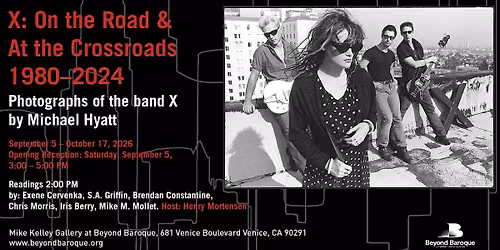 X: On the Road and At the Crossroads, Photographs of the band X